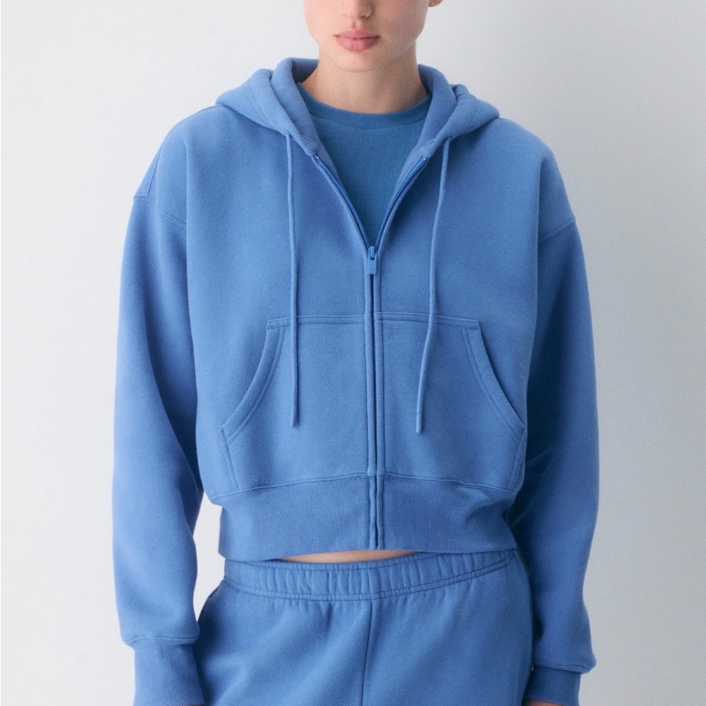 NWT Aritzia Cozy Sweatfleece Boyfriend Set (Hoodie L + Sweatpants M)